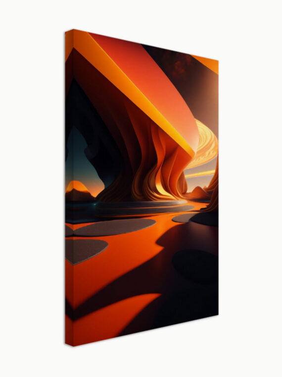 Orange Wave Dreamscape