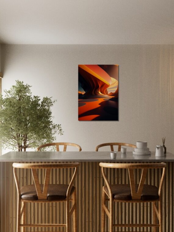 Orange Wave Dreamscape